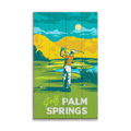 Palm Springs Golf: Smooth Finish - Wood & Metal Wall Art