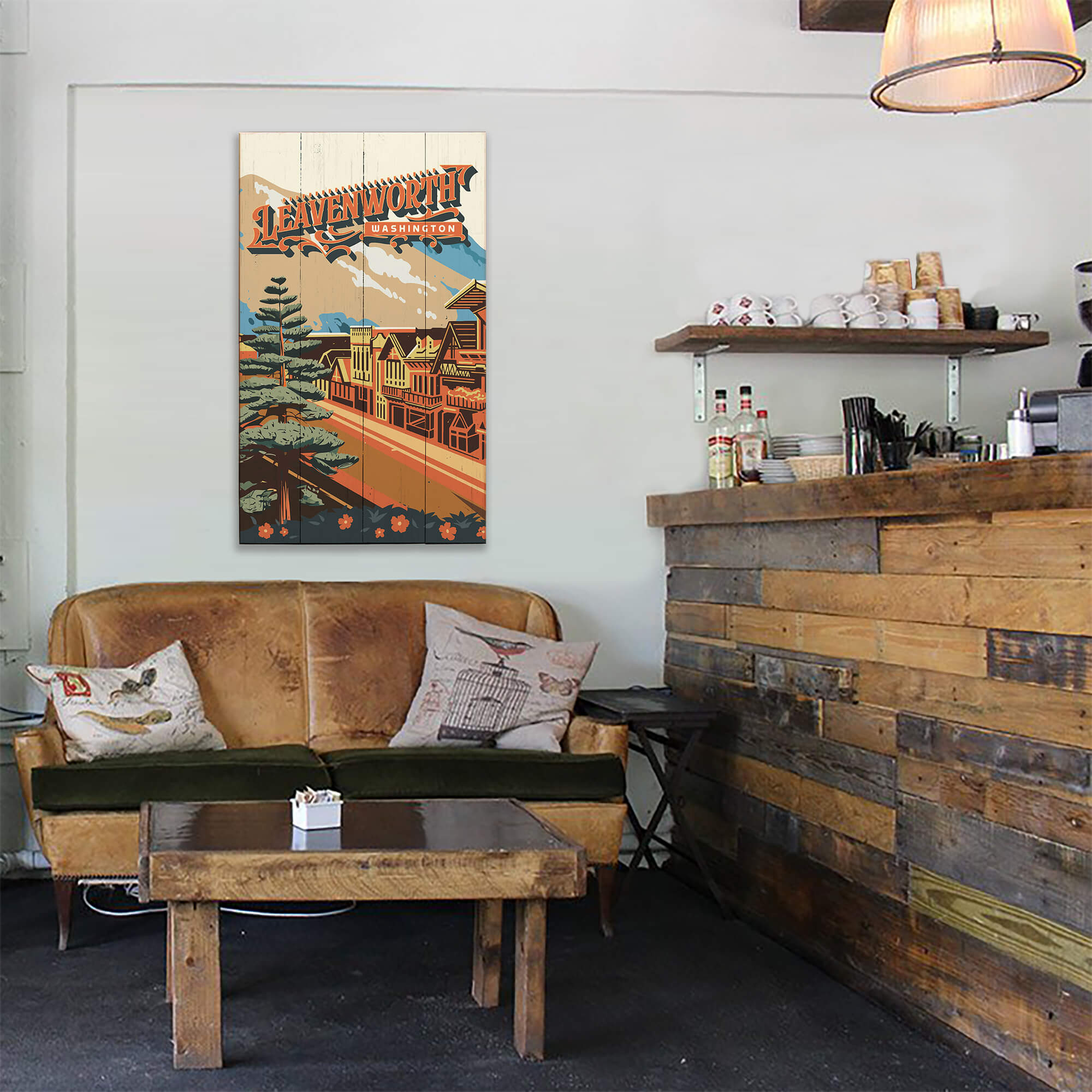 Leavenworth, Washington: Smooth Finish - Wood & Metal Wall Art