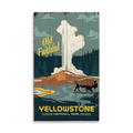 Old Faithful Yellowstone National Park - Wood & Metal Wall Art