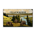 Bison Meadow Yellowstone National Park - Wood & Metal Wall Art