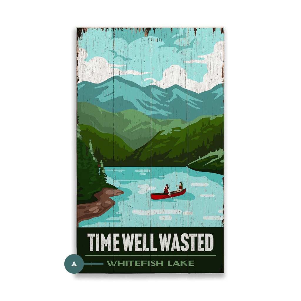 Time Well Wasted - Wood & Metal Wall Art