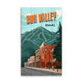 Sun Valley & Bald Mountain: Smooth Finish - Wood & Metal Wall Art