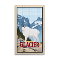Mountain Goat at Glacier National Park: Smooth Finish - Wood & Metal Wall Art