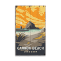 Cannon Beach Sunset - Wood & Metal Wall Art
