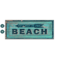 This Way to the Beach - Wood & Metal Wall Art