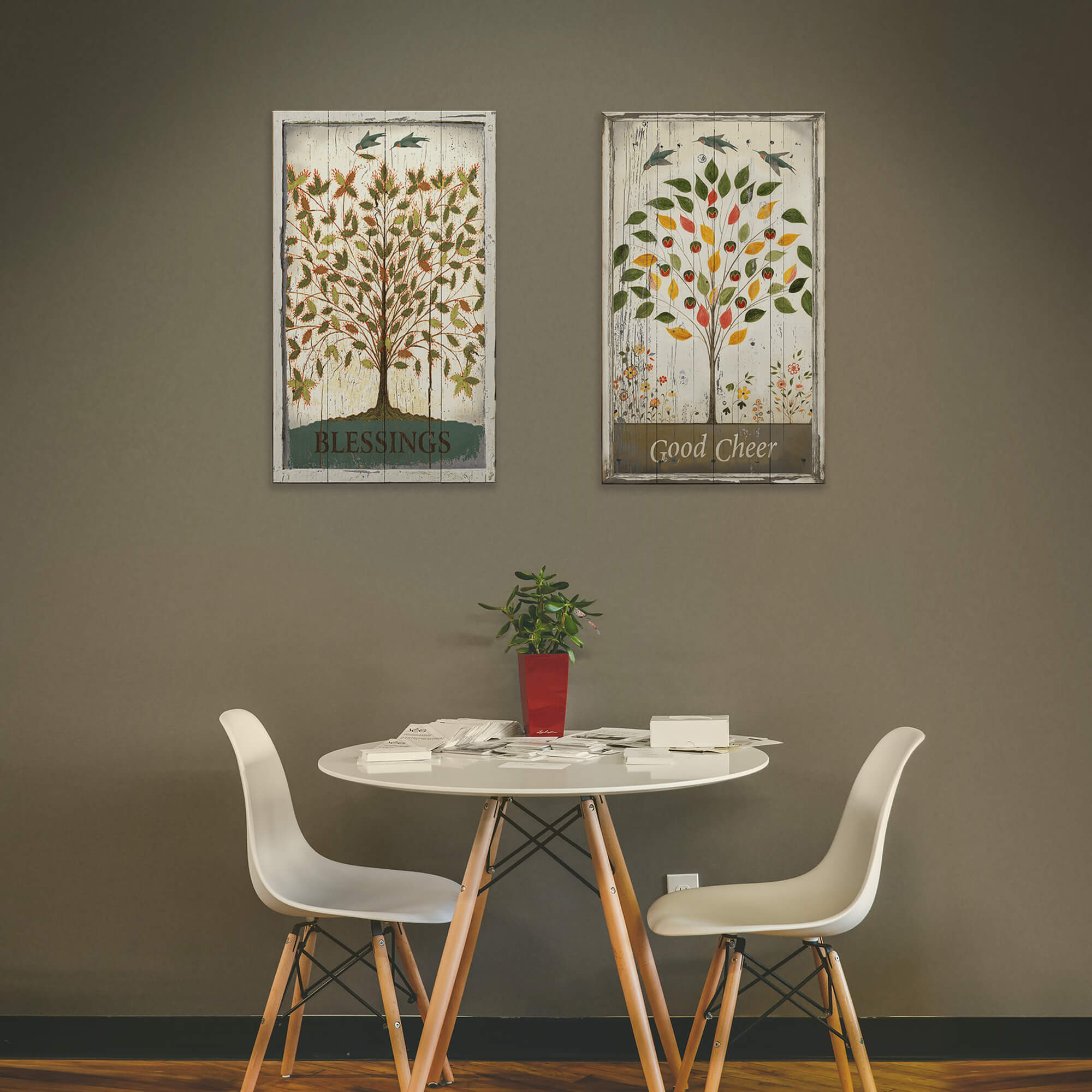 Tree Blessings- Wood & Metal Wall Art