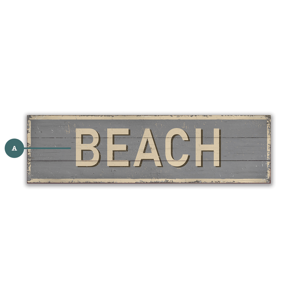 Breezy Beach - Wood & Metal Wall Art