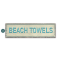 Breezy Beach Towels - Wood & Metal Wall Art