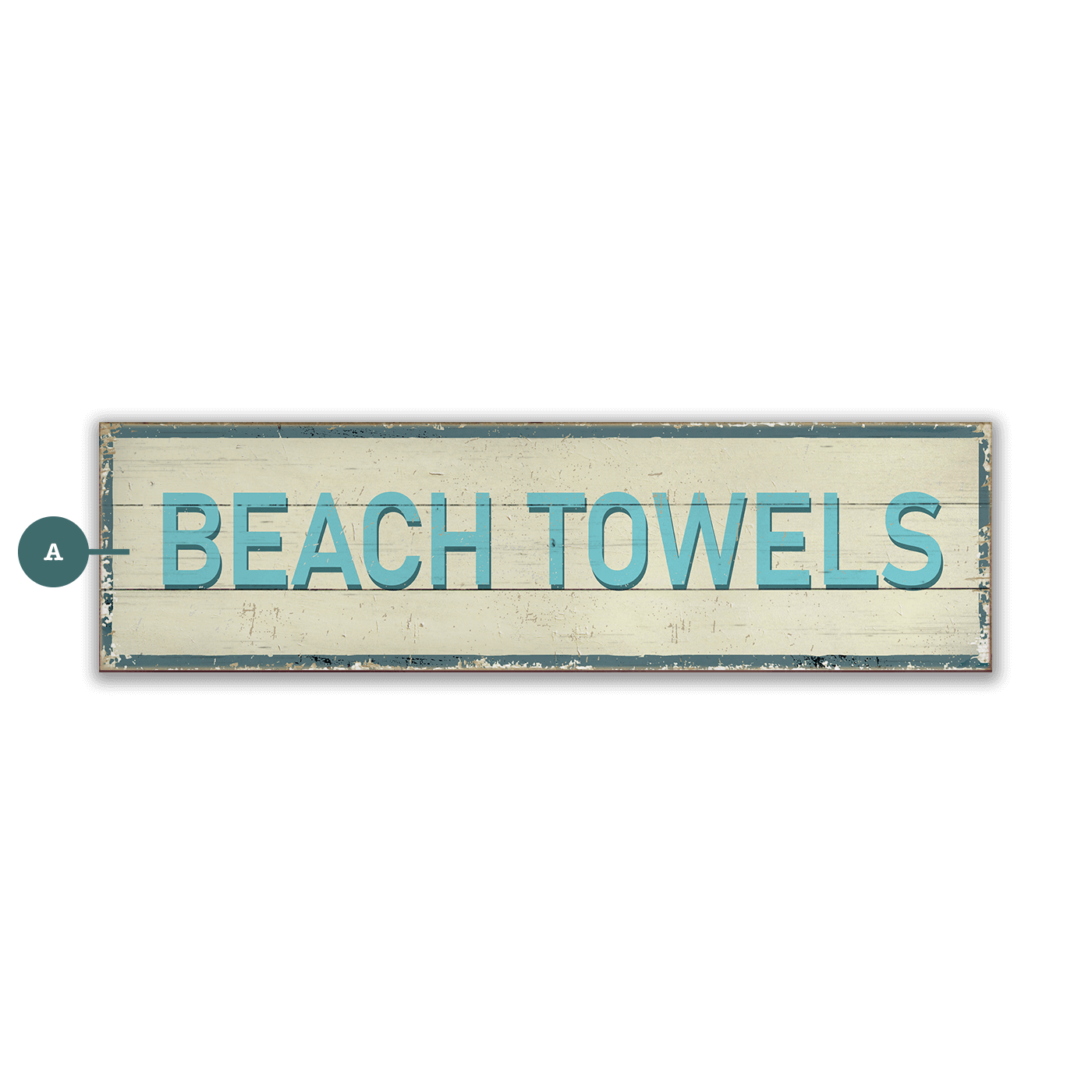 Breezy Beach Towels - Wood & Metal Wall Art