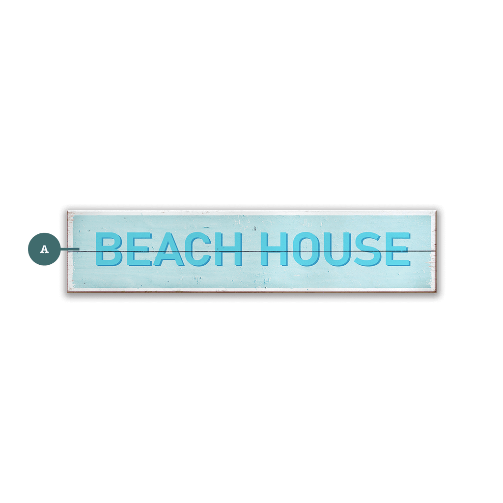 Breezy Beach House - Wood & Metal Wall Art