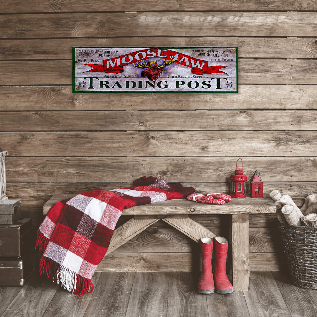 Moose Jaw Trading Post - Wood & Metal Wall Art