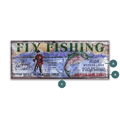 Big River Fly Fishing - Wood & Metal Wall Art