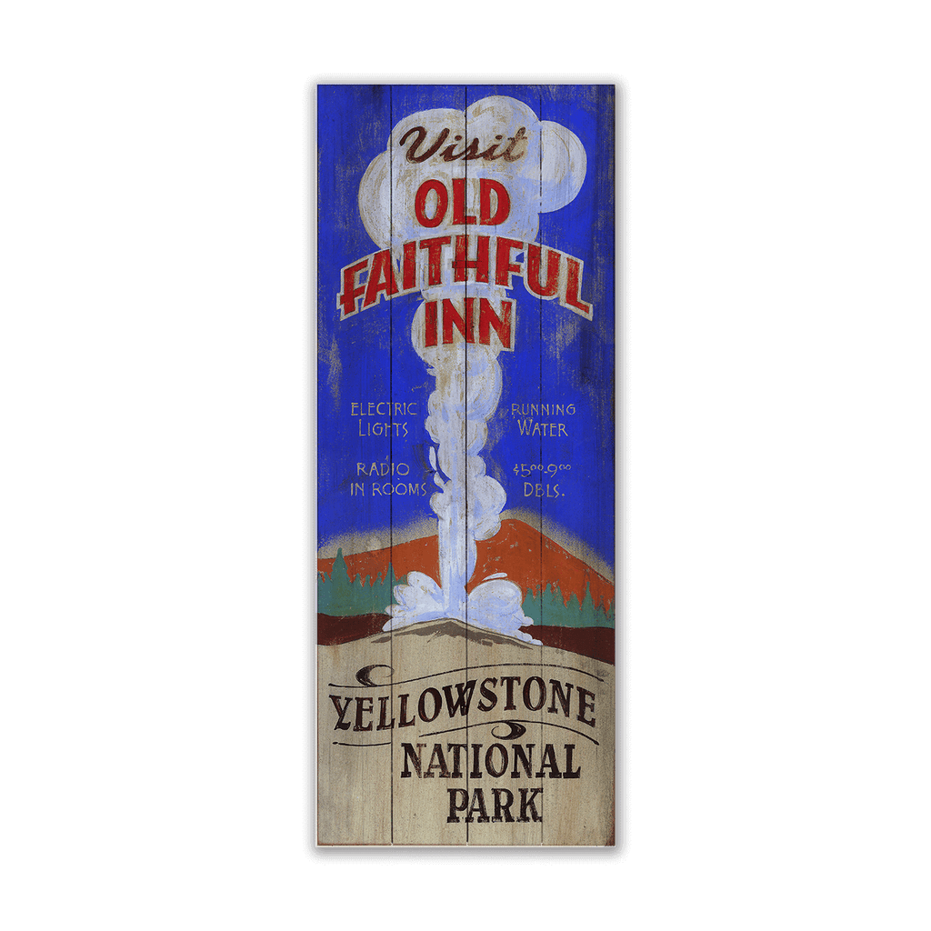 Old Faithful Inn - Wood & Metal Wall Art