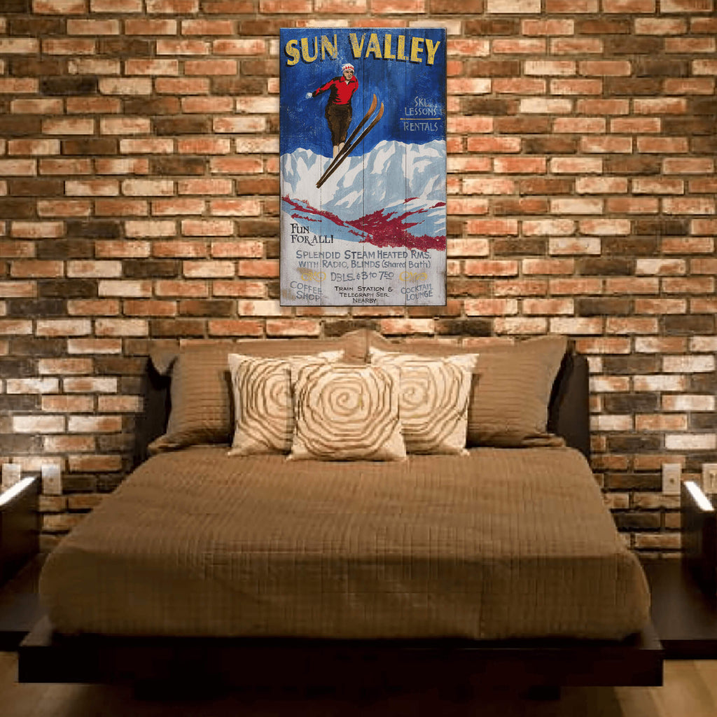 Ski Sun Valley - Wood & Metal Wall Art