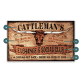 Cattleman's Exchange - Wood & Metal Wall Art