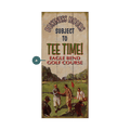 Business Hours Subject to Tee Time: Personalized - Wood & Metal Wall Art