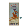 Surf's Up Business Hours - Wood & Metal Wall Art