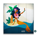 Mermaid's Isle: Square - Wood & Metal Wall Art