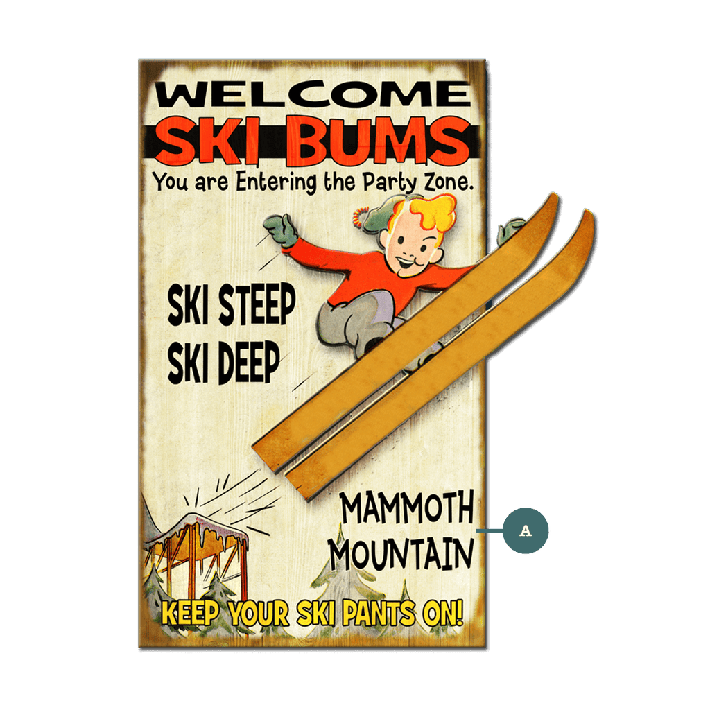 Ski Bums Cut-Up - Wall Decor