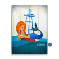Mermaid's Rest: Portrait - Wood & Metal Wall Art