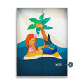 Mermaid's Haven: Portrait - Wood & Metal Wall Art