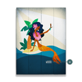 Mermaid's Isle: Portrait - Wood & Metal Wall Art