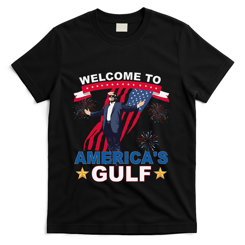 Welcome To AmericaS Gulf Mexico Funny President Trump T-Shirt
