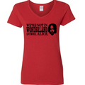 Charles Manson Wonderland True Crime Womens V Neck Shirt Tee Horror Halloween