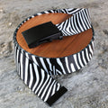1.5" Zebra Print Belt