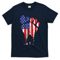 Bigfoot 4th Of July Sasquatch American Flag Patriotic T-Shirt