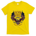 Born Free Eagle American Flag 1776 4th Of July Usa T-Shirt
