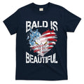 Bald Is Beautiful 4th Of July Independence Day America Eagle T-Shirt