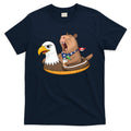 Capybara 4TH Of July Funny Pool Party T-Shirt