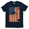 Cow American Flag Cattle Animal Lover Patriotic 4th Of July T-Shirt