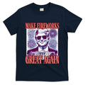 Cute Trump Make Fireworks Great Again 4th Of July 2025 T-Shirt