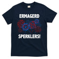 Ermagerd Sperklers Funny 4th Of July Fireworks T-Shirt
