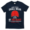 Funny Anti Trump Mark Of The Beast Red Hat T-Shirt
