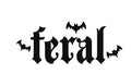 Feral Bat Vinyl Decal Sticker Halloween Horror Metaphysical