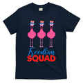 Flamingo Freedom Squad Matching 4th Of July Usa Team Gift T-Shirt