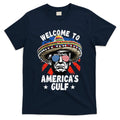 Funny Trump Mexico America Retro Welcome To AmericaS Gulf T-Shirt