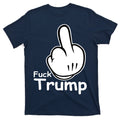 Fuck Trump Cartoon Middle Finger Resist Anti Trump T-Shirt