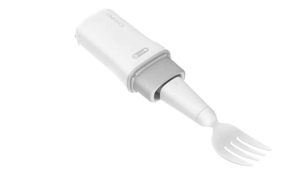 Gyenno Bravo Twist Self-Stabilizing Spoon & Fork Combo | Alternative to Liftware Steady