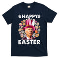 Happy 4th Of July Easter Biden Confused Rabbit Bunny Eggs  T-Shirt