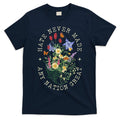 Hate Never Made Any Nation Great Anti Trump Vintage Flowers T-Shirt