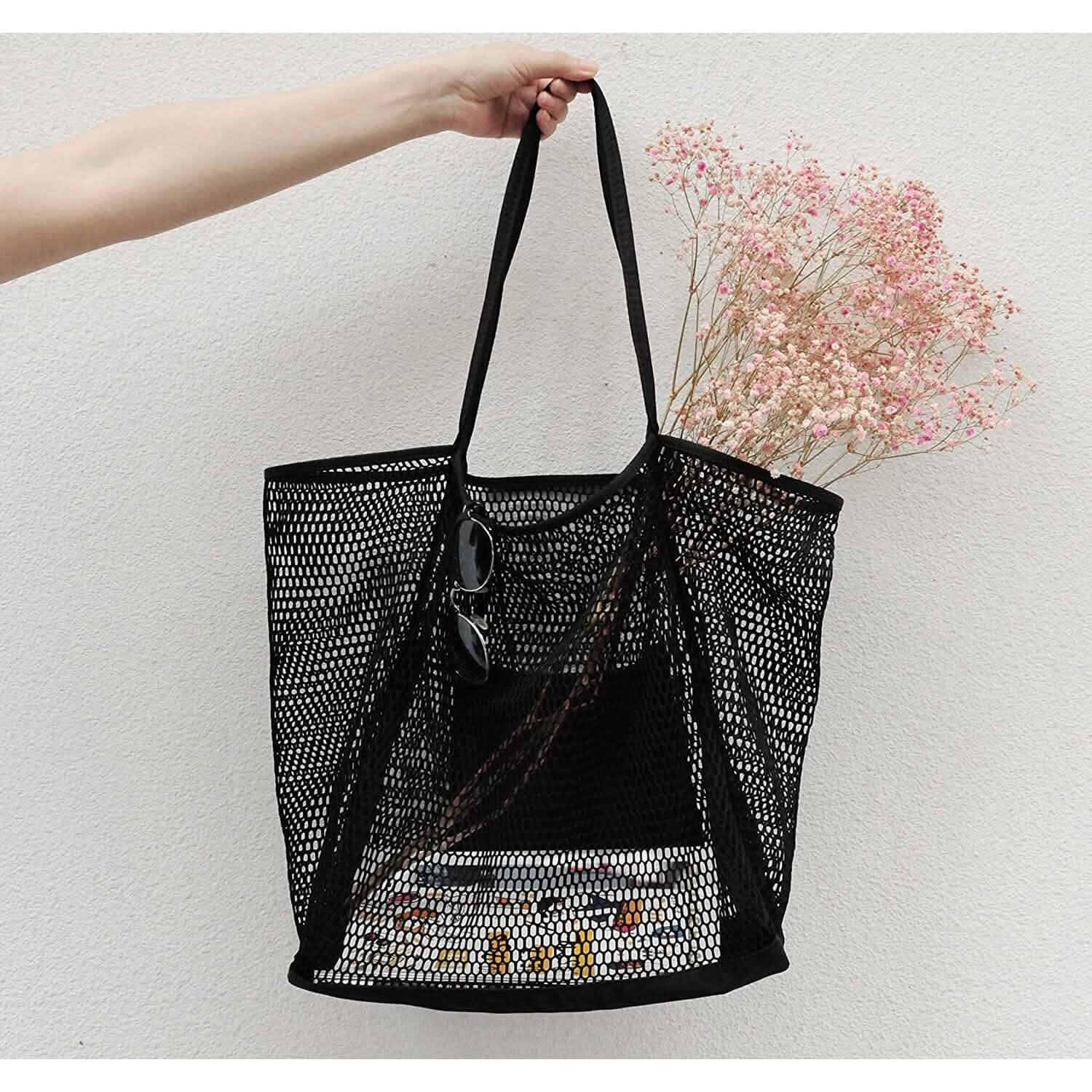 HOXIS Mesh Beach Tote Women's Shoulder Bag
