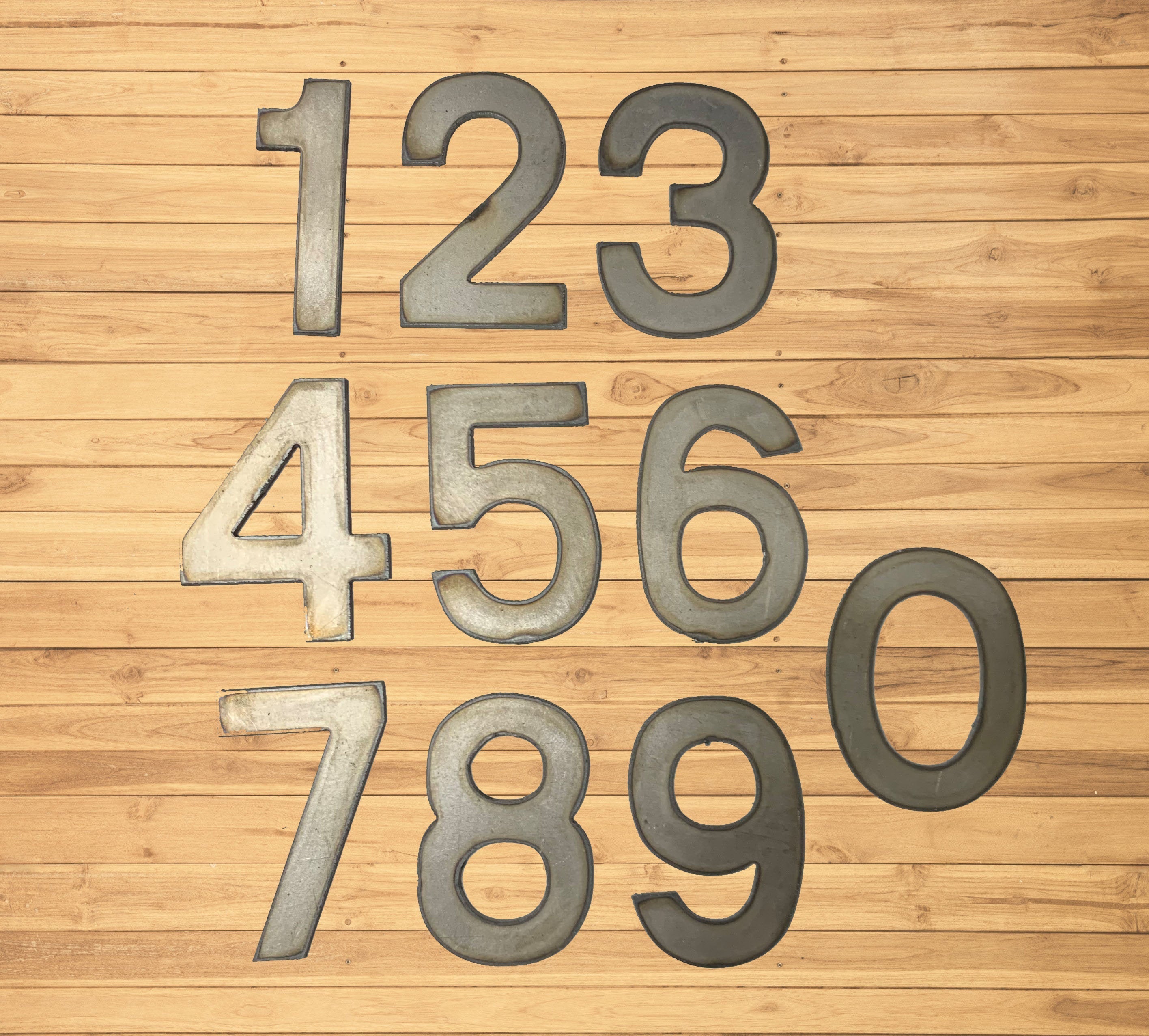 10 Inch House Number Letters, Metal House Number Sign, House Number Plaque, Personalized Metal Address Number, Front Porch Decor