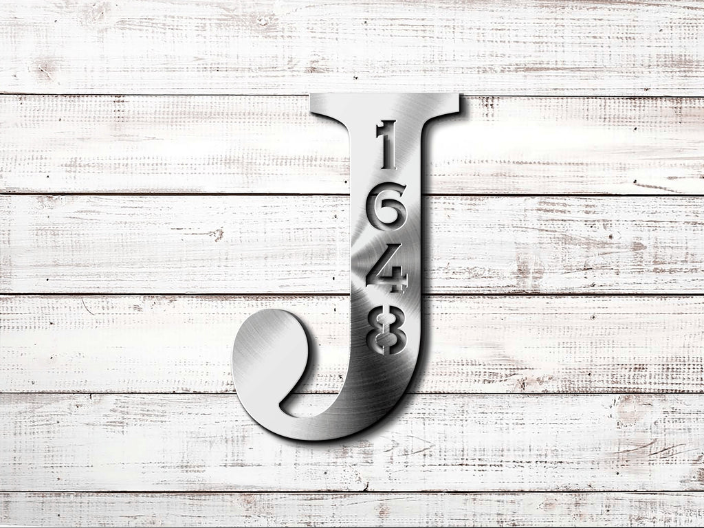 Personalized Metal Address Sign, Last Name Letter Address Sign, Custom Last Name Address Plaque, Metal Letter Sign Front Porch, Outdoor Sign