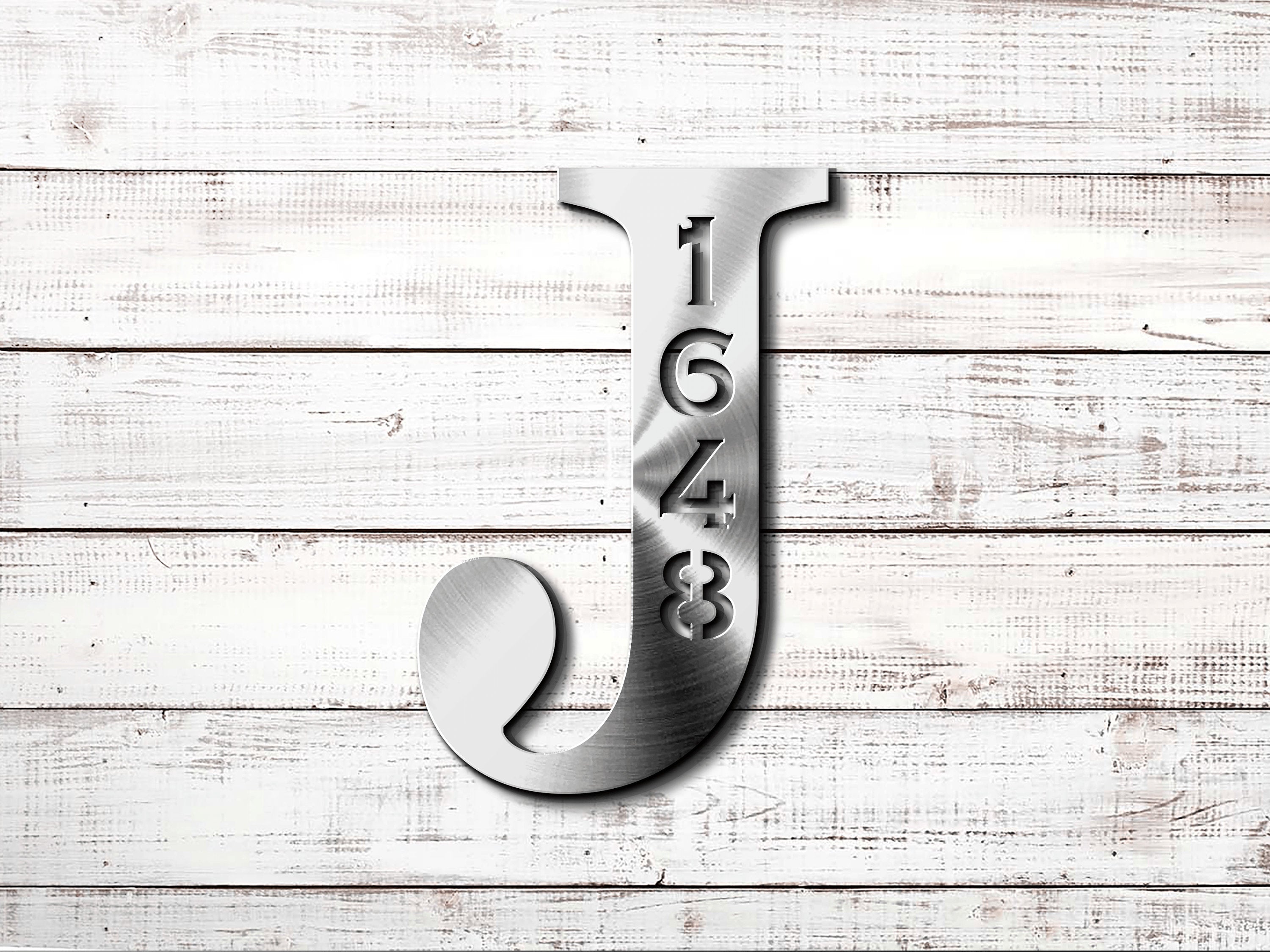 Personalized Metal Address Sign, Last Name Letter Address Sign, Custom Last Name Address Plaque, Metal Letter Sign Front Porch, Outdoor Sign