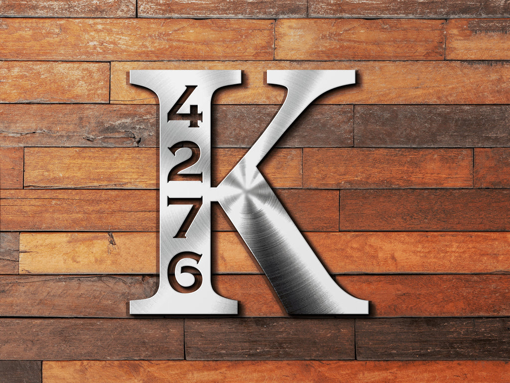 Personalized Metal Address Sign, Last Name Letter Address Sign, Custom Last Name Address Plaque, Metal Letter Sign Front Porch, Outdoor Sign