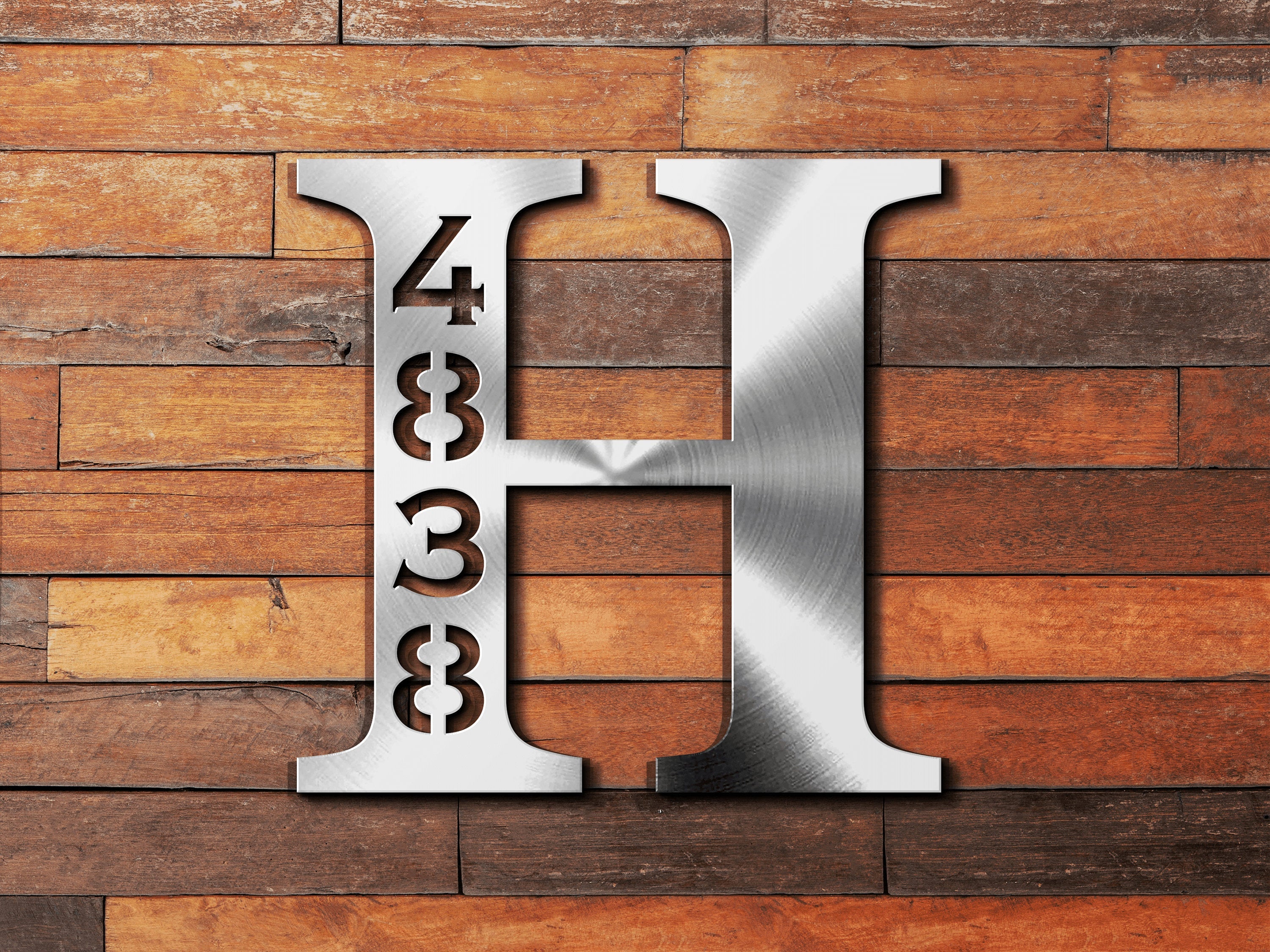 Personalized Metal Address Sign, Last Name Letter Address Sign, Custom Last Name Address Plaque, Metal Letter Sign Front Porch, Outdoor Sign